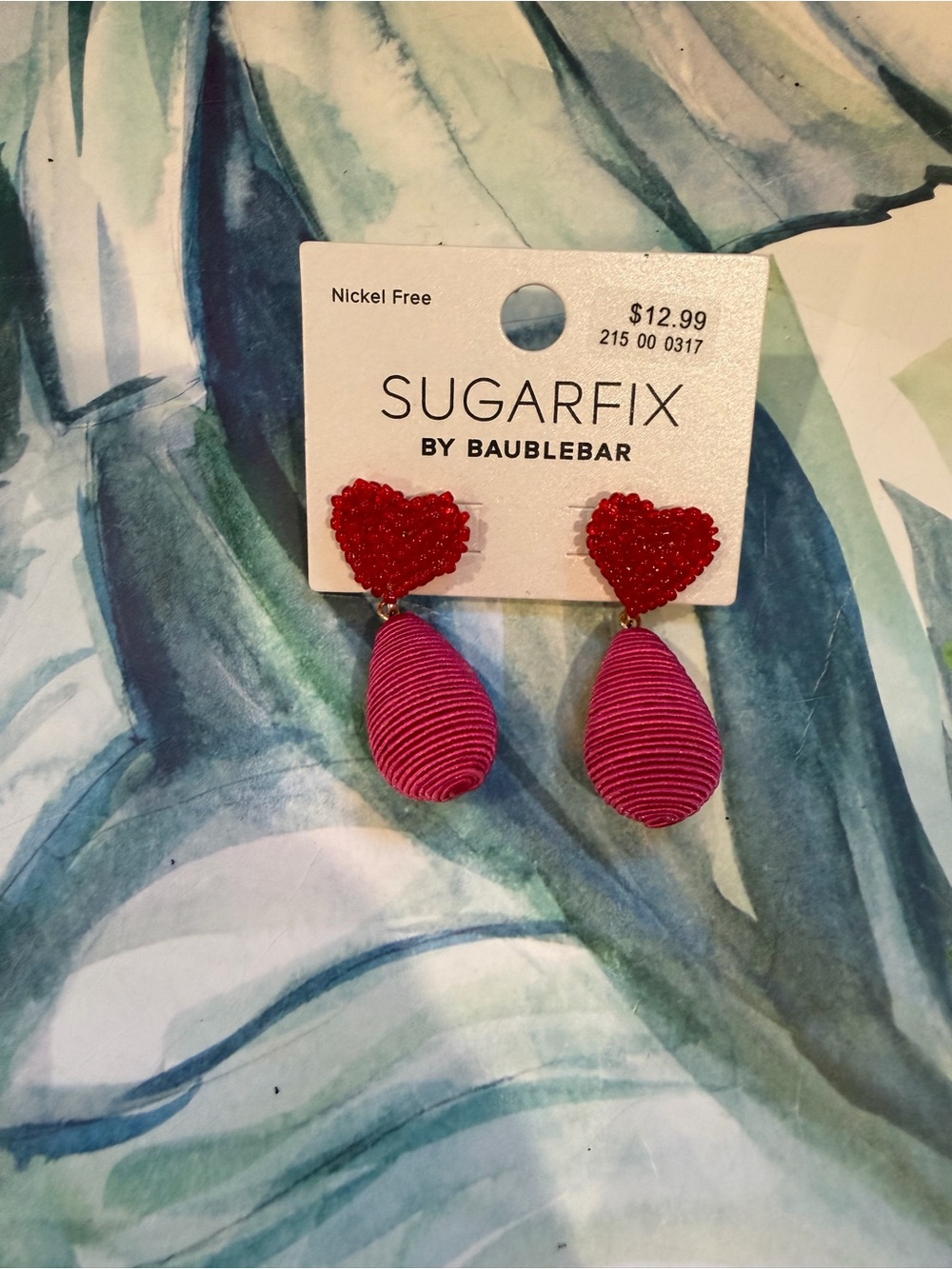 Sugarfix by Baublebar - red and pink heart earrings